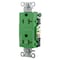 Hubbell Wiring Device-Kellems Straight Blade Receptacle, 5-20R, 20 A, 125V AC, 2 Pole, 3 Wire, Grounded DR20C1GN - alternate 1